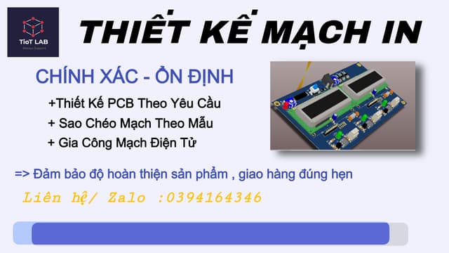 Thiết Kế Mạch Điện Tử Theo Yêu Cầu